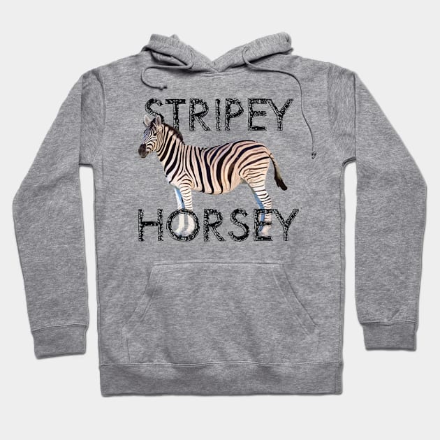 Stripey Horsey Hoodie by The Skipper Store